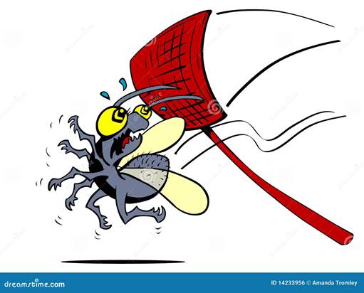 Shoo la mosca ilustraci�n del vector. Ilustraci�n de bicho - 14233956